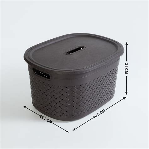 Buy Wilton Polypropylene Laundry Basket with Lid from Home Centre at ...