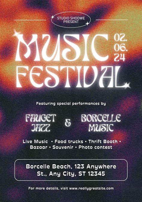 Free Printable, Customizable Music Poster Templates Canva, 47% OFF