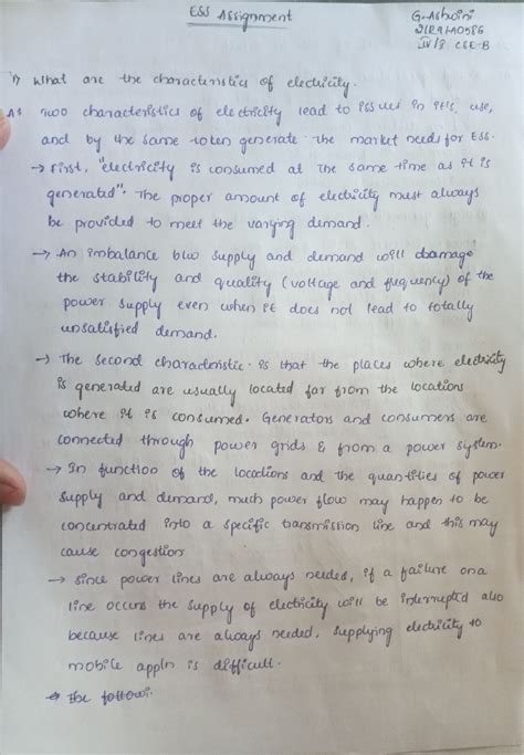 Ess - It about electric storage system - ESS Assignment G 2IR91A0586 ...