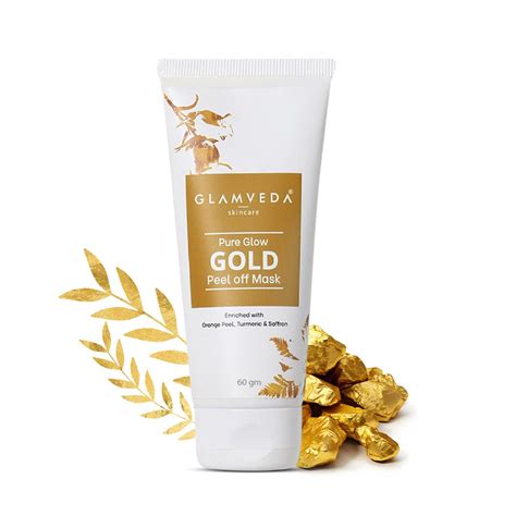 Glamveda Pure Glow Gold Peel Off Mask Enriched With Orange Peel | 60gm ...