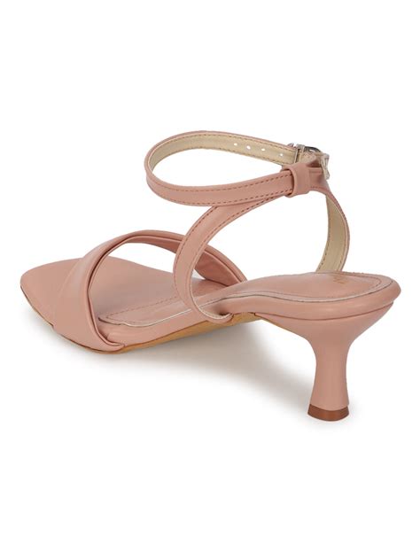 Nude PU Buckle Stiletto Heels (TC-NK-013-NUD) – Truffle Collection