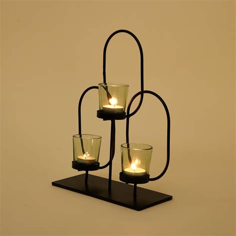 Buy Splendid Metal T-Light Holder with Stand from Home Centre at just ...