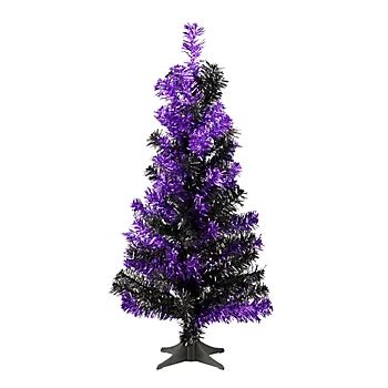 National Tree 2' Tinsel Tree-Black and Purple | BJ's Wholesale Club