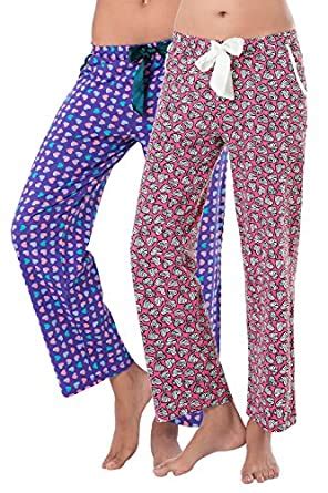 Buy PrettySecrets Women's Cotton Pyjama Set (Pack of 2) (PSW16CPJ2-07 ...