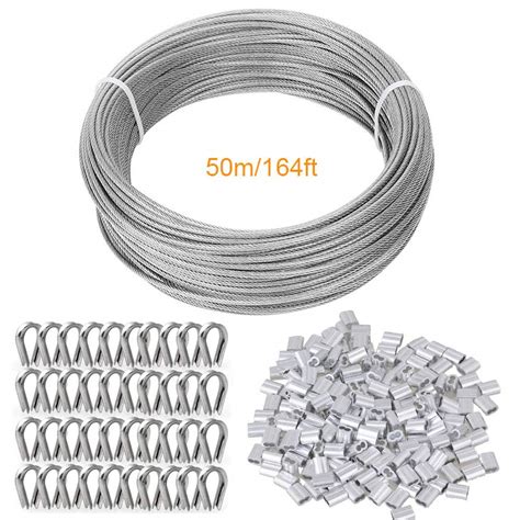 TooTaci Garden Wire/Picture Wire/Wire Rope Steel Cable Railing Kits ...
