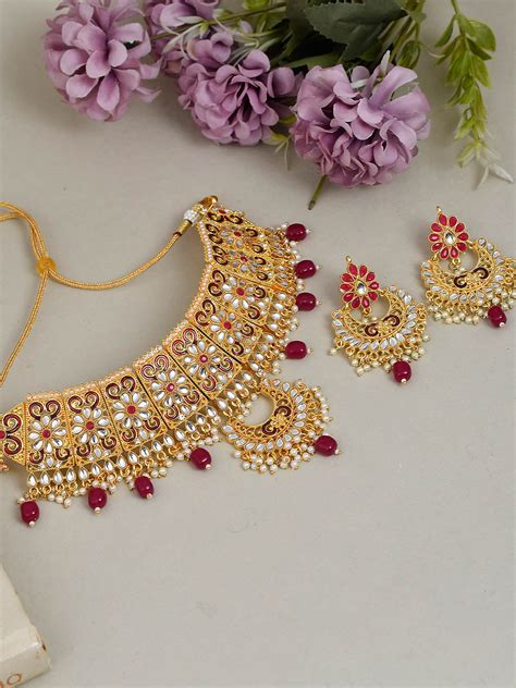 Buy Gold Plated Traditional Kundan Jewellery Sets for Women Online at ...