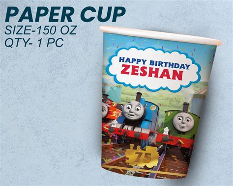 Thomas and Friends Theme Party Cups and Plates Combo – Party Supplies India