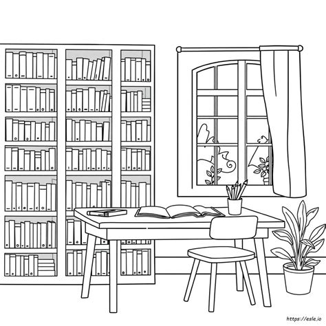Coloring Pages For Library