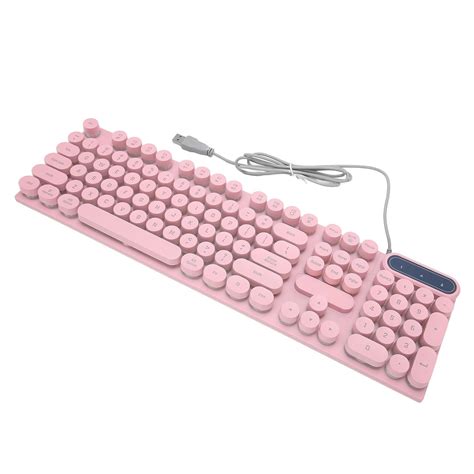 Amazon.in: Buy Computer Keyboard, Round Keycaps 104 Keys Ergonomic ...