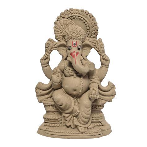 Buy KSI Eco Friendly Ganesha Idol, Ganpati murti for Home visarjan ...