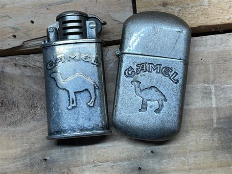 Lot - Lot of 2 Vintage Camel Lighters