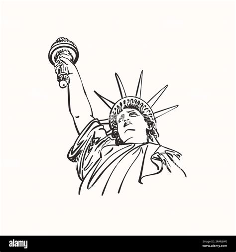 Statue Of Liberty Drawing Outline
