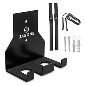 JASONS Barbell Wall Mount | Olympic Barbell Holder Vertical Storage ...