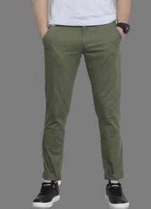 FUBAR Slim Fit Men Green Trousers - Buy FUBAR Slim Fit Men Green ...