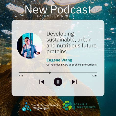 S3 E4 Eugene Wang from Sophie's Bionutrients We got the chance to interview Eugene Wang, CEO and ...