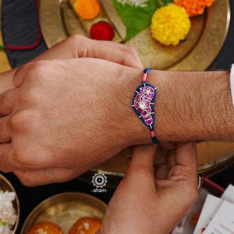 Buy 925 Silver Rakhi Online | Worldwide Shipping – aham jewellery ...