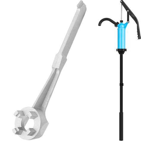 WILLBOND Lever-action Barrel Pump Aluminum Bung Wrench Drum Pump Fits 5 ...