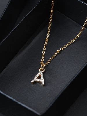 Buy Accessorize London Women's Silver Initial Sparkle Pendant Necklace ...