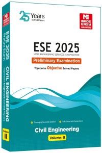 ESE 2025 Prelims Previous Years Solved Papers - Civil Engineering: Buy ...