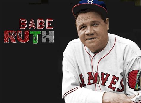 Download Babe Ruth Poster In Black Wallpaper | Wallpapers.com