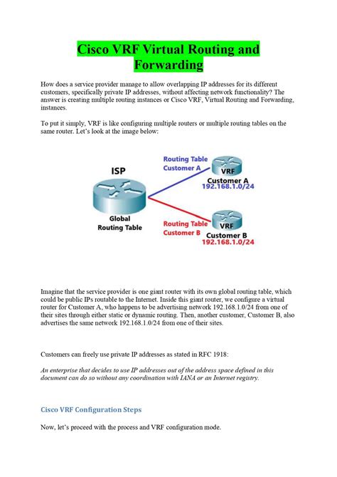 Image result for VRF in Networking
