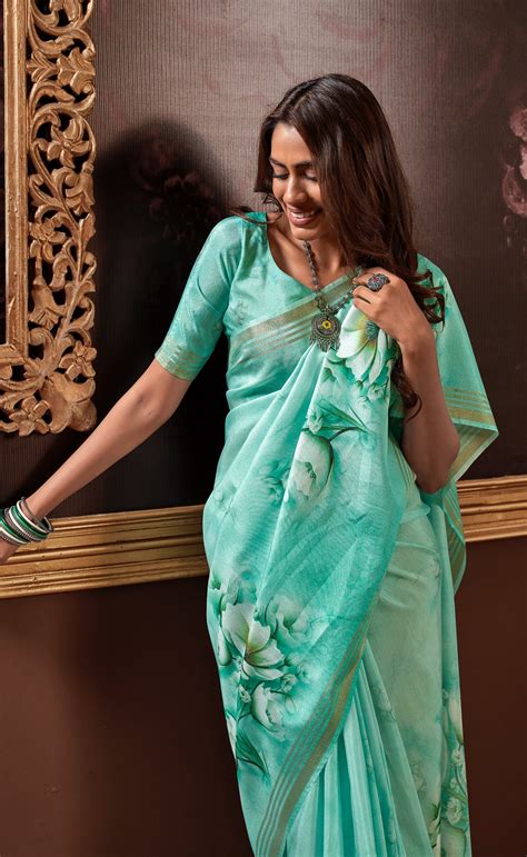 Pure Handloom Silk With Flowers Design Saree RP4 – Maharanisaree