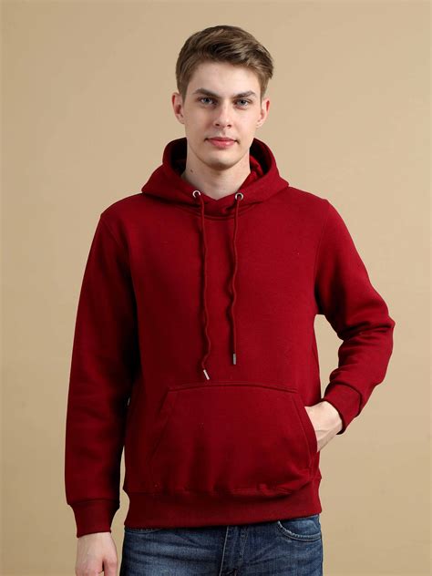 Shop Cozy Peak Red Hoodie For Men Online In India