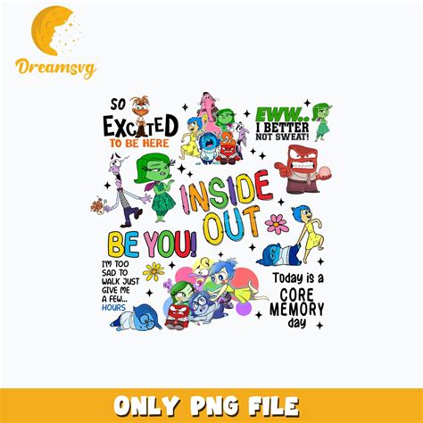 Inside Out quotes design png – DreamSVG Store