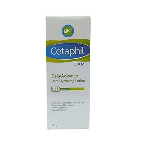 Cetaphil Dam Daily Advance Ultra Hydrating Lotion, 100 ml : Amazon.in ...