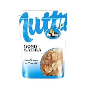 Mr.Nuttz Dried Edible Gond for Laddu 200 grams | Babul Gond for Ladoo ...