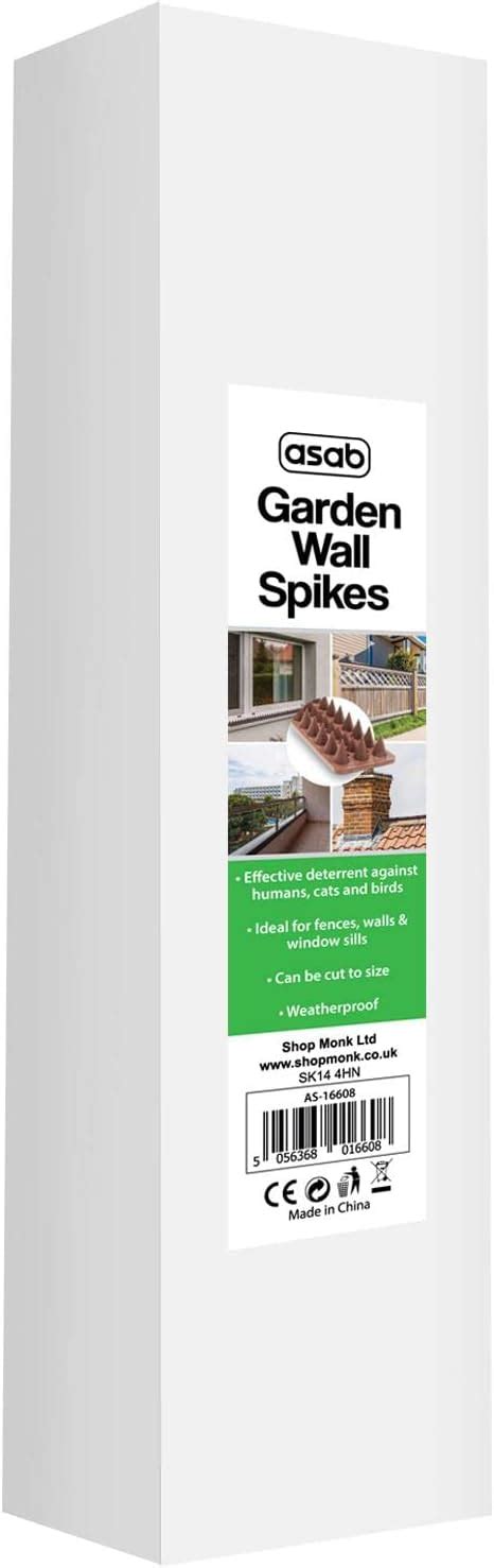 Buy ASAB Garden Wall Spikes Cat and Bird Repellent Outdoor Fence ...