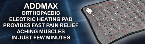 ADDMAX Electric Heating Pad,Orthopaedic Lower Back Belt Heat Therapy ...