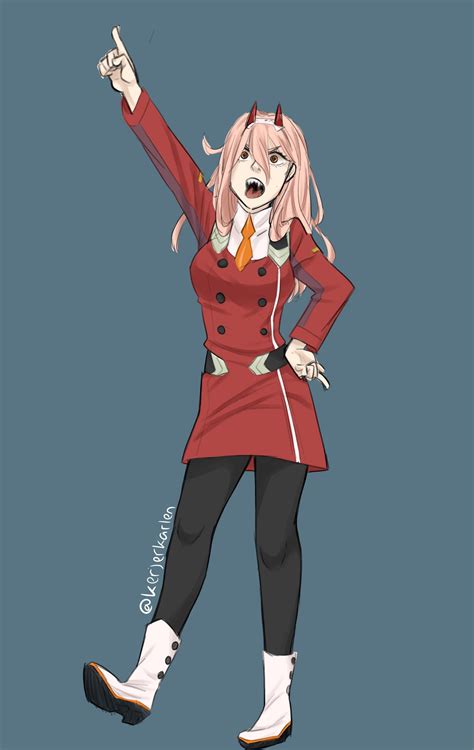 power cosplays as zero two : r/ChainsawMan