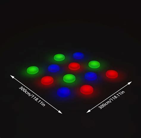 Multiple Color Change Glowing Led Step Stone Round Sensory Interactive ...