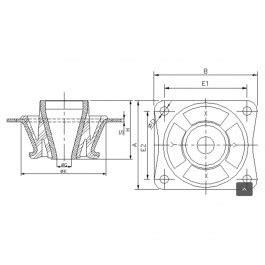 KMVC MET Anti Vibration Cab Mounts - CAB Mount - Anti Vibration
