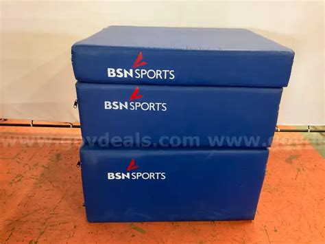 3 - BSN Sports Blue Gymnastics Blocks, Sizes Vary | AllSurplus