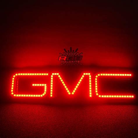 Buy RGB Halo Kits Multicolored LED Logo to fit GMC Front Emblem ...