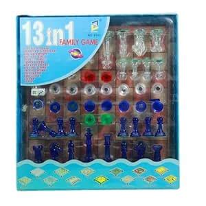 Buy SHAULA 13 in 1 Chess, Snakes-Ladders, Backgammon, Ludo, Tic-Tac-Toe ...
