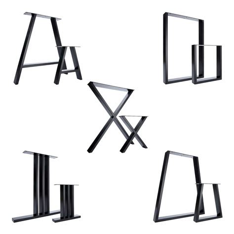Buy 2 x Steel Table/Desk/Bench Replacement Table Legs - The I-Beam ...