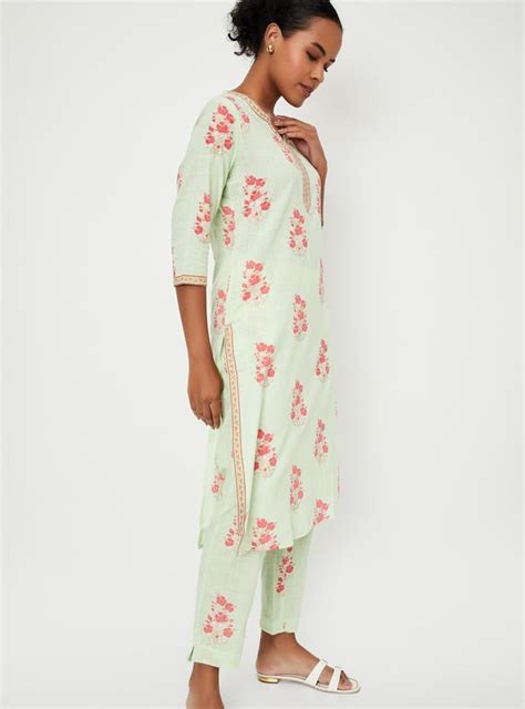 Buy Women Floral Printed Straight Kurta Set Online at just Rs. 999.0 ...