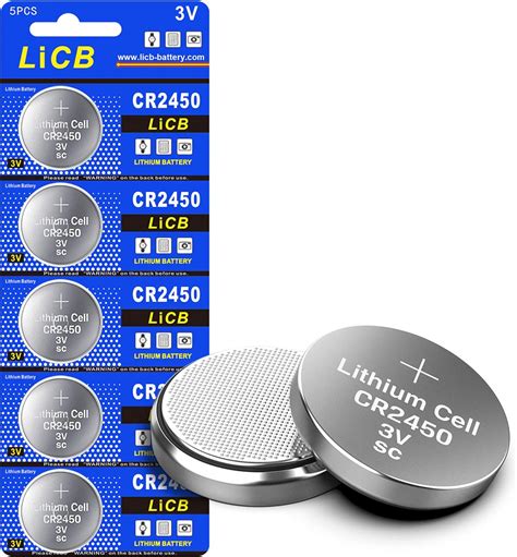 Buy LiCB CR2450 Battery,Long-Lasting & High Capacity CR2450 Lithium ...