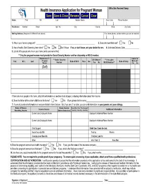 Medicaid Health Insurance Application For Pregnant Women - Doh State Fl ...