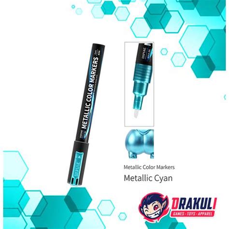 Jual DSPIAE MKA Metallic Color Gundam Markers - MKA-06 Metallic Cyan ...