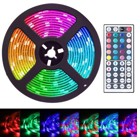 16.4ft LED Flexible Strip Lights, Wifi Wireless App Controlled, SMD ...
