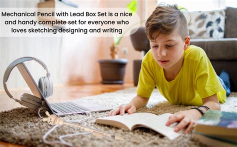 LITTLEMORE-Mechanical Pencil 0.7Mm Pack Of 4 With Lead Box Set Of 2 ...