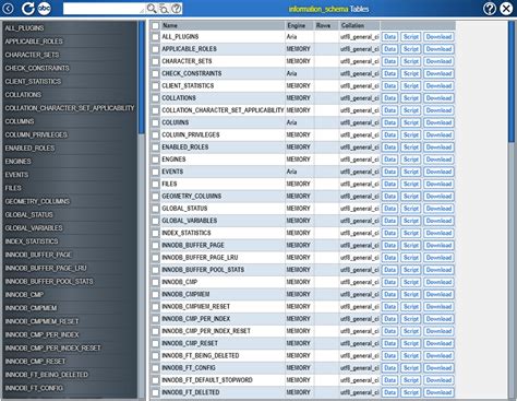 Information schema Databases 的图像结果