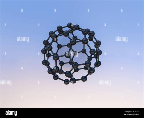 buckminsterfullerene, buckyball, photo-realistic computer graphic Stock Photo - Alamy