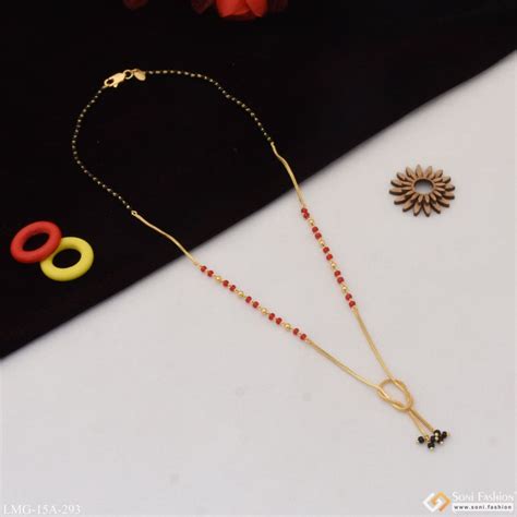 1 Gram Gold Plated Beautiful Design Pretty Design Mangalsutra For Wome ...