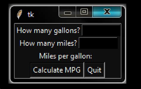 Image result for MPG GUI Python Code