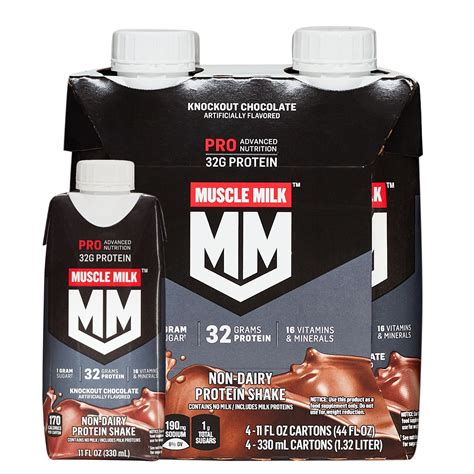 Muscle Milk Pro Advanced Nutrition Protein Shake, Knockout Chocolate ...